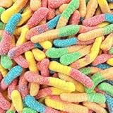 FirstChoiceCandy Sour Gummy Crawlers Candy &lpar;Neon Worms&comma; 5 Pound &lpar;Pack of 1&rpar;&rpar;