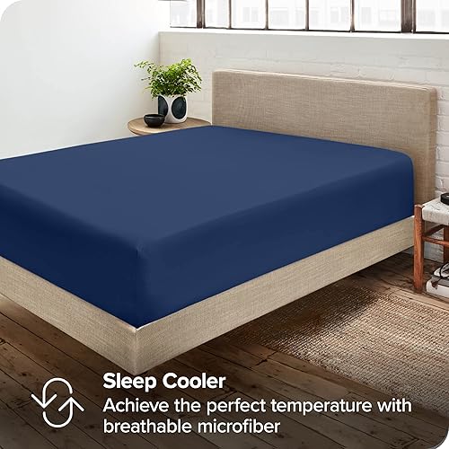 Miniatura 6 de Bare Home - Sábana bajera ajustable, paquete de 2 unidades y 5 unidades