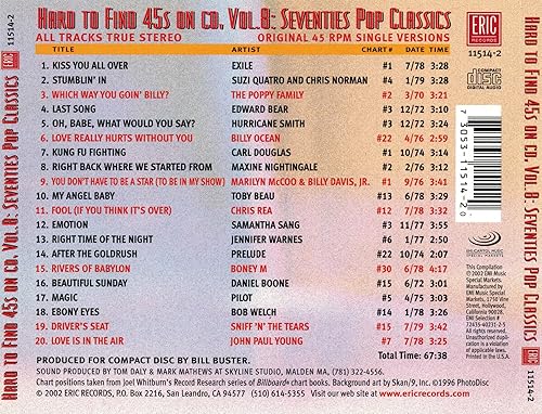 Miniatura 3 de Hard-To-Find 45s On Volume 8 '70S Pop Classics