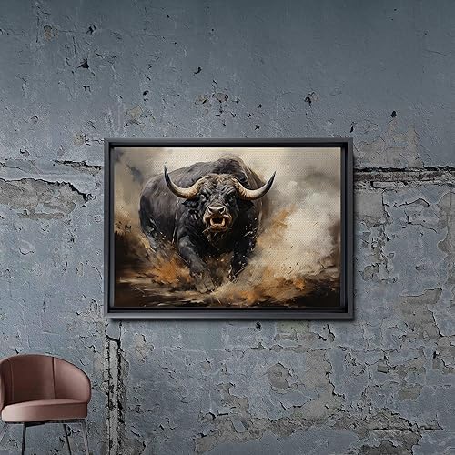 Miniatura 7 de Captivating Brilliance, Abstract Prints, Textured Bull Prints on Canvas, Handmade Artwork of Extraordinary Abstract Expression, Wall Art, Home Decor