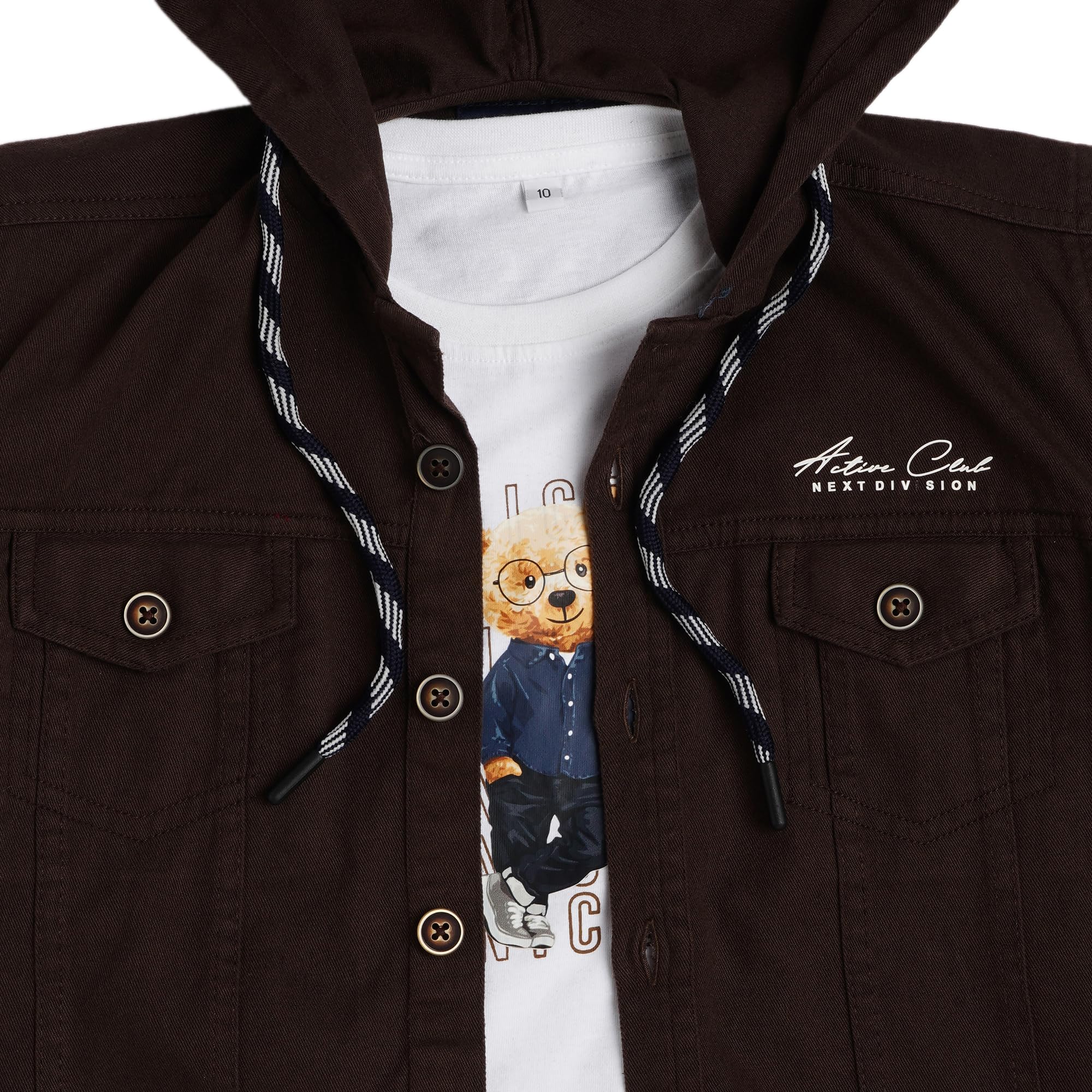 CAVIO Boys Casual Jacket with T-shirt 4