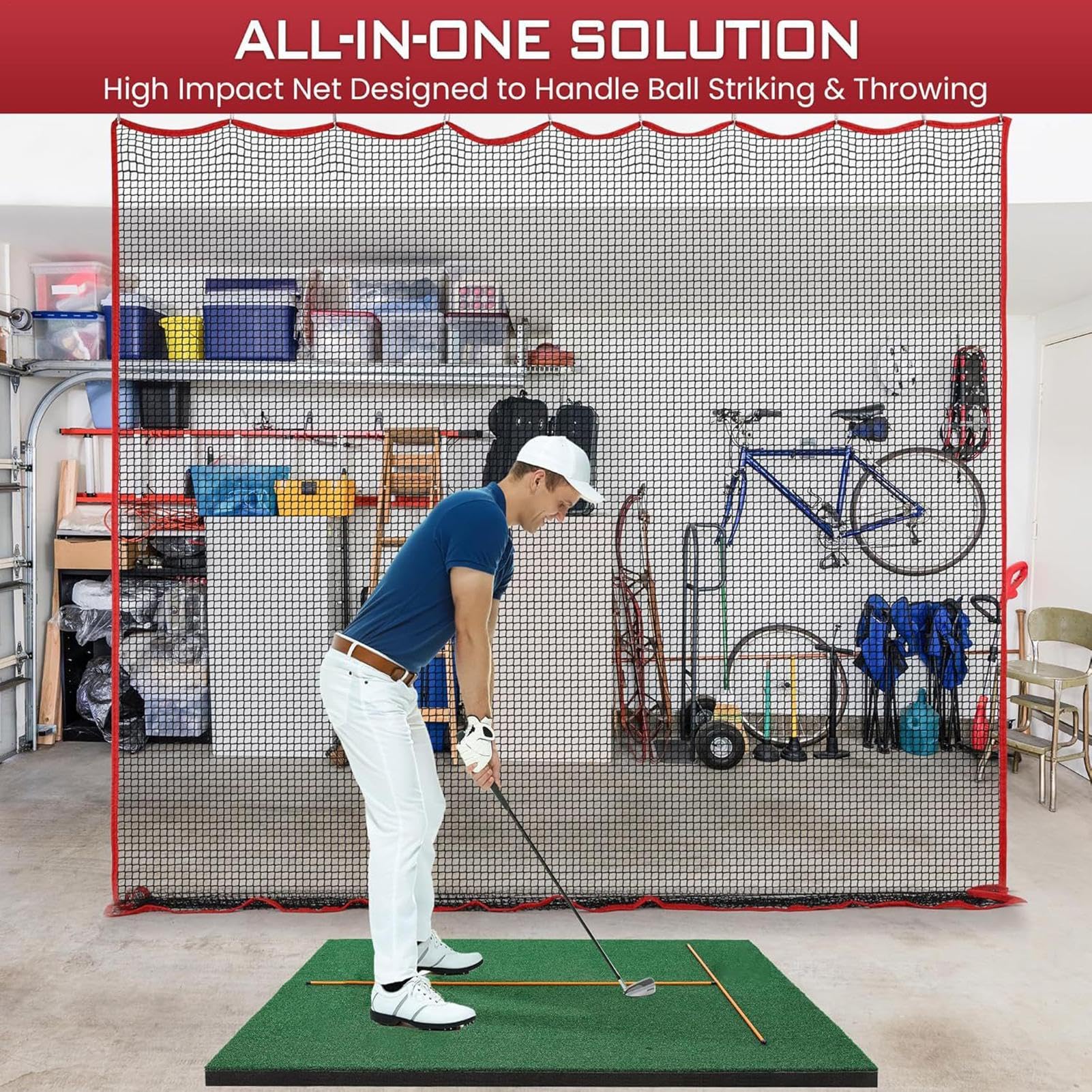 Red de golf, entrenamiento de béisbol, red de golf, red de destinos de golf, Throwing Net for Backyard, Ball Sports Practice Net, Hitting Net for Béisbol, Softbol Training Net, Golf Practice Net