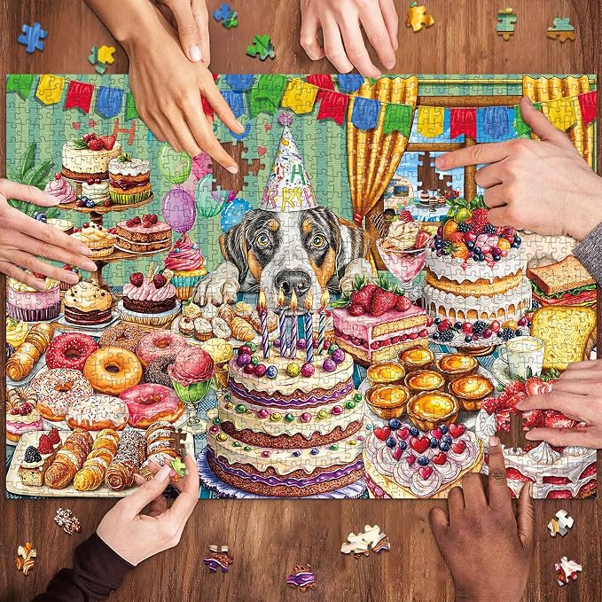 Puzzle para adultos 1000 piezas Dog Desserts 70x50 cm miniatura 3