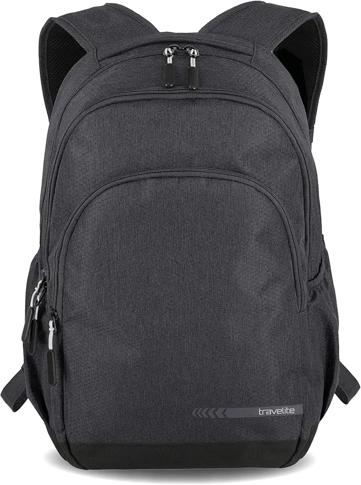 Travelite Handgepäck Rucksack mit gepoltertem Laptopfach, Laptop Rucksack 15,6 Zoll, KICK OFF, Tagesrucksack für Urlaub und Sport, 45 cm, 22 Liter