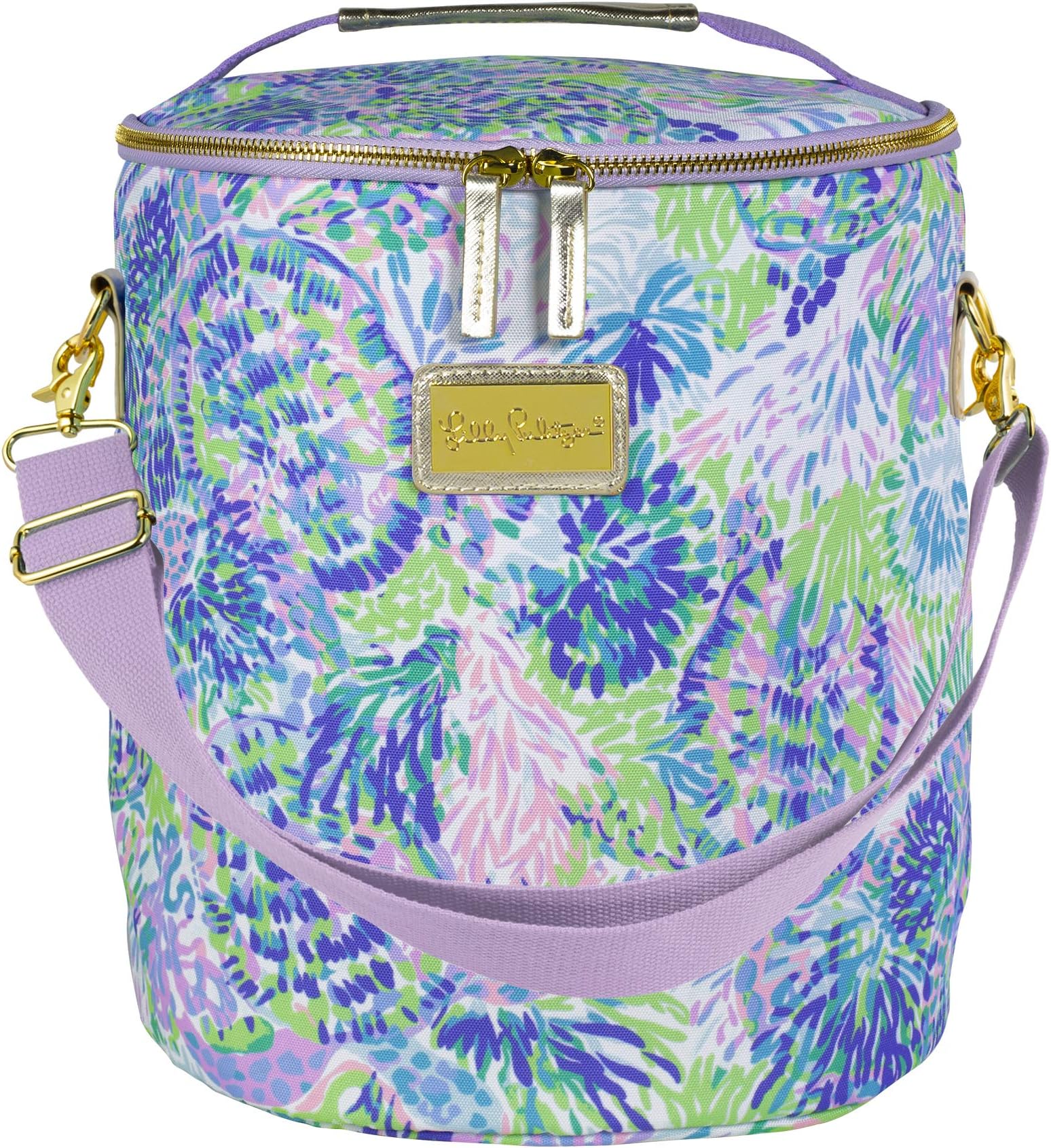 Lilly PulitzerInsulated Soft Beach Cooler with Adjustable/Removable Strap and Double Zipper Close