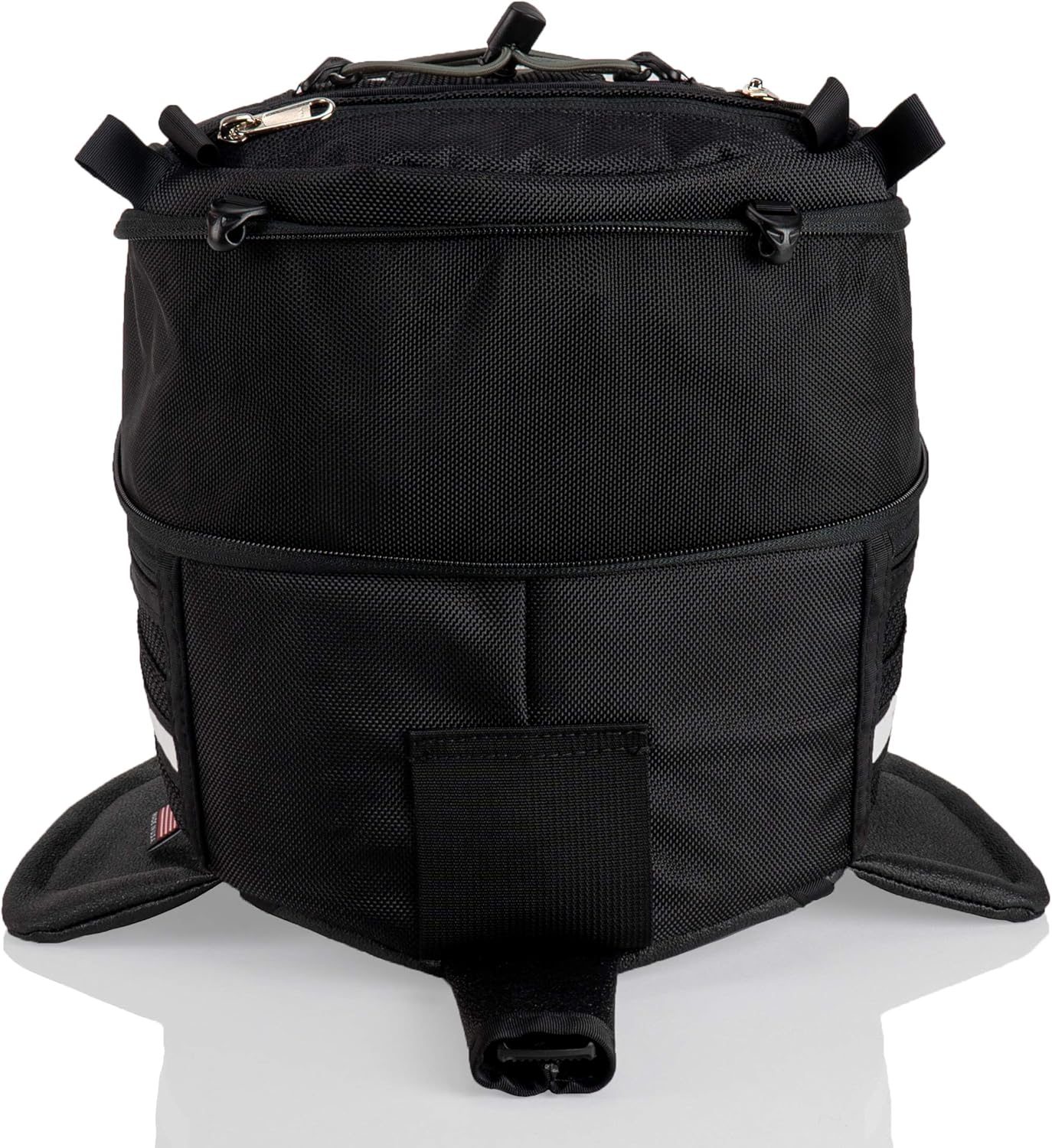 Chase Harper USA 650X Magnetic Tank Bag - Water-Resistant, Tear-Resistant, Industrial Grade Ballistic Nylon with Anti-Scratch Rubberized Bottom, Strong Neodymium Magnets - Expandable Design