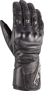 FLM Motorradhandschuhe lang Motorrad Handschuh Tour Lederhandschuh 1.1 schwarz (kurze Finger) 10, Herren, Tourer, Ganzjährig
