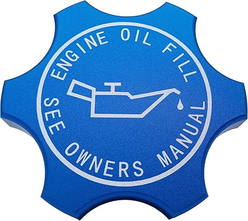 Miniatura 3 de Tapa de llenado de aceite de motor de aluminio compatible con Chrysler Dodge Jeep Ram Mitsubishi Mini 1993-2020