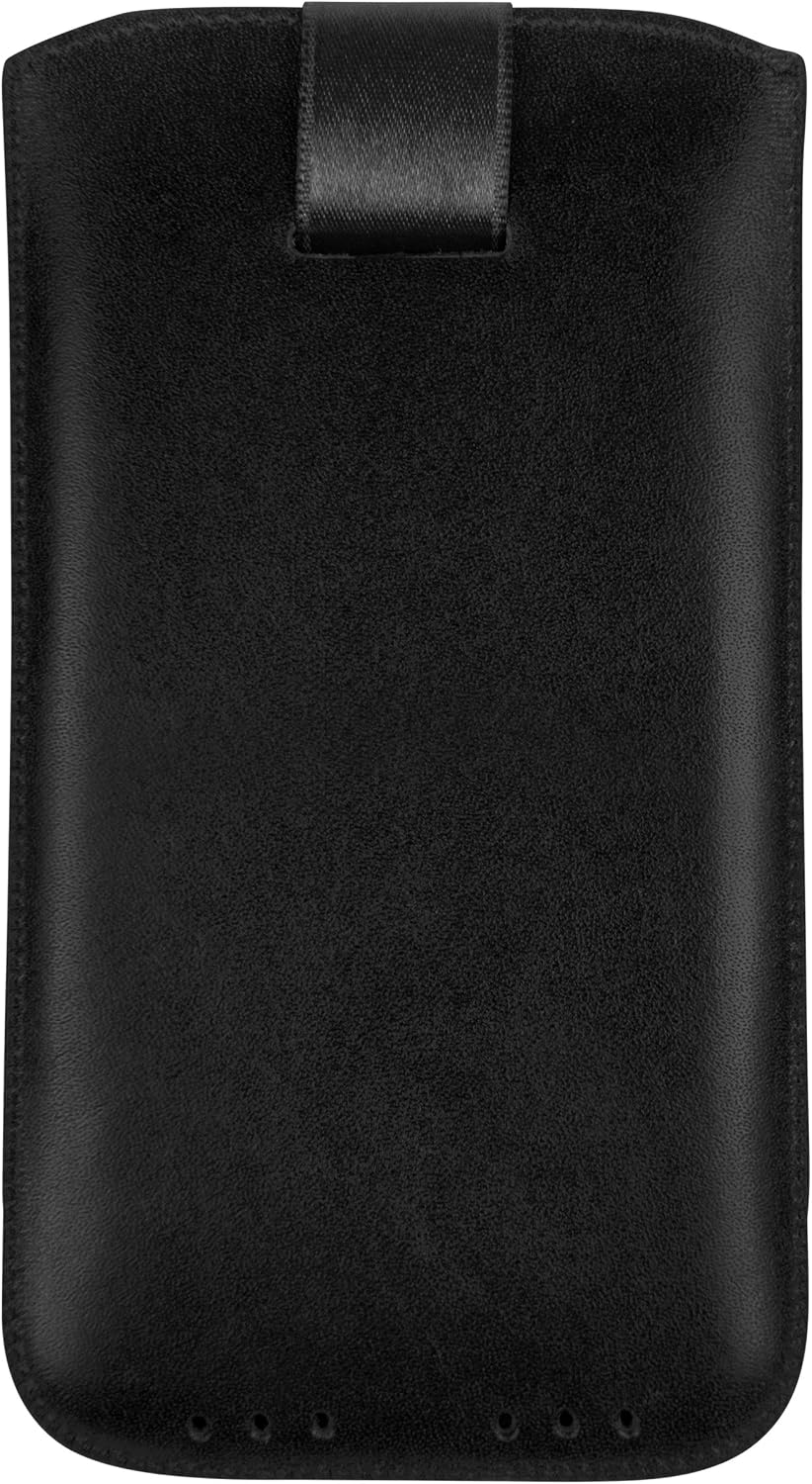 mumbi Genuine Leather Case Compatible with Huawei Mate 9 Black