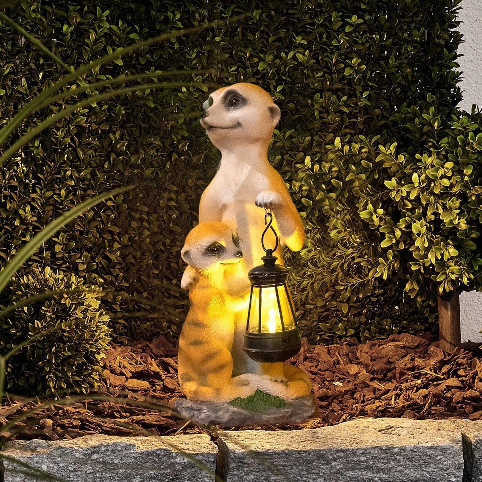 Statua da giardino suricato, statuetta da collezione, per la decorazione
