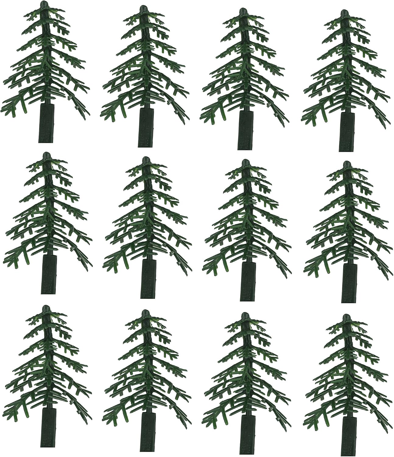 HAOHIYO Evergreen Trees for Cake and Cupcake Decorating (12-Pack)