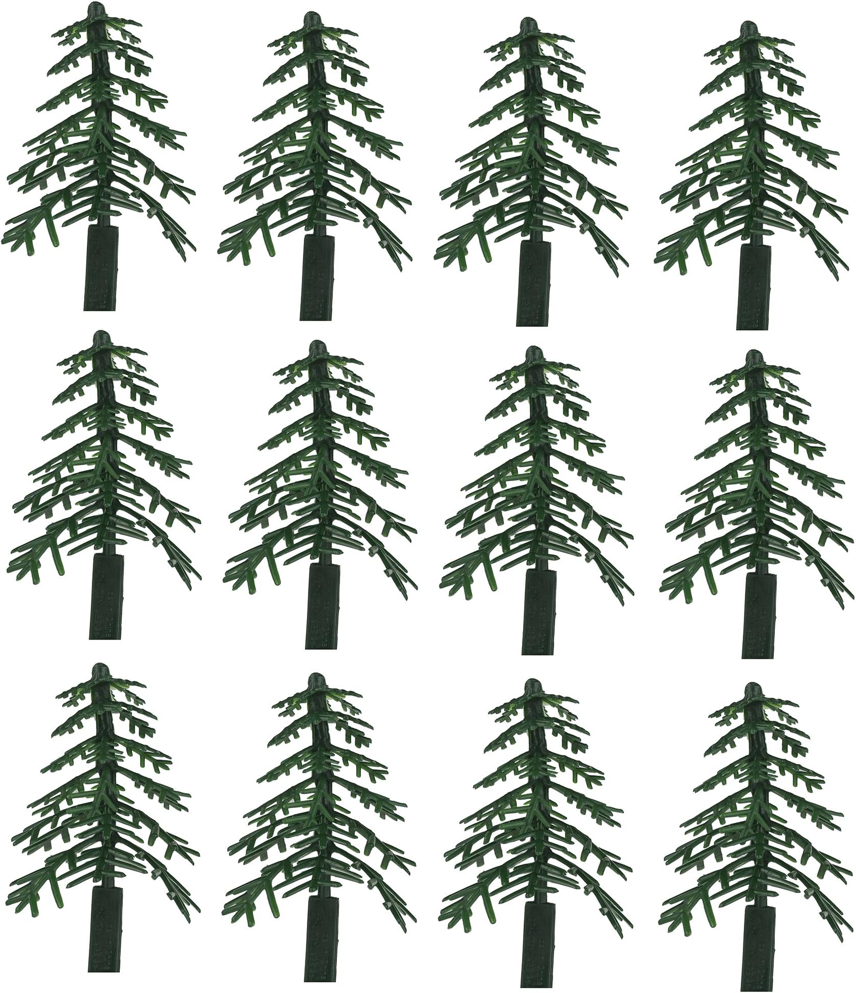 Evergreen Trees for Cake and Cupcake Decorating (12-Pack)