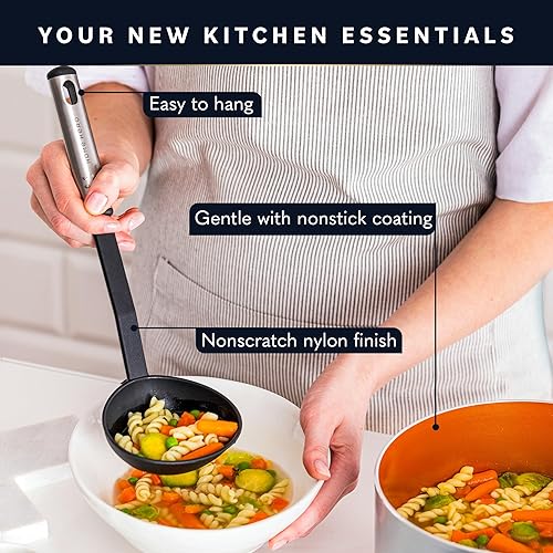 Miniatura 6 de Home Hero Juego de espátulas de silicona, espátulas y torneros de alto calor, utensilios de cocina, asas ergonómicas de acero, herramientas de