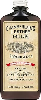 Chamberlain's Leather Milk Formula No. 4 - All-Natural Non-Toxic Auto Refreshener Made in the USA - 2 0.35 L