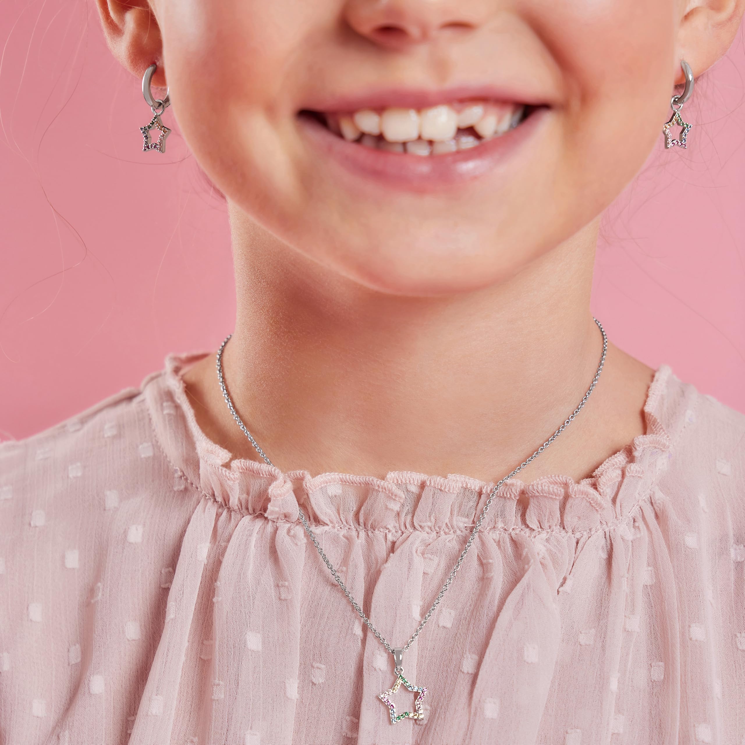 Princess Lillifee 2033364 dziewczęce kolczyki na sztyfcie serce stal szlachetna złoto kolorowe