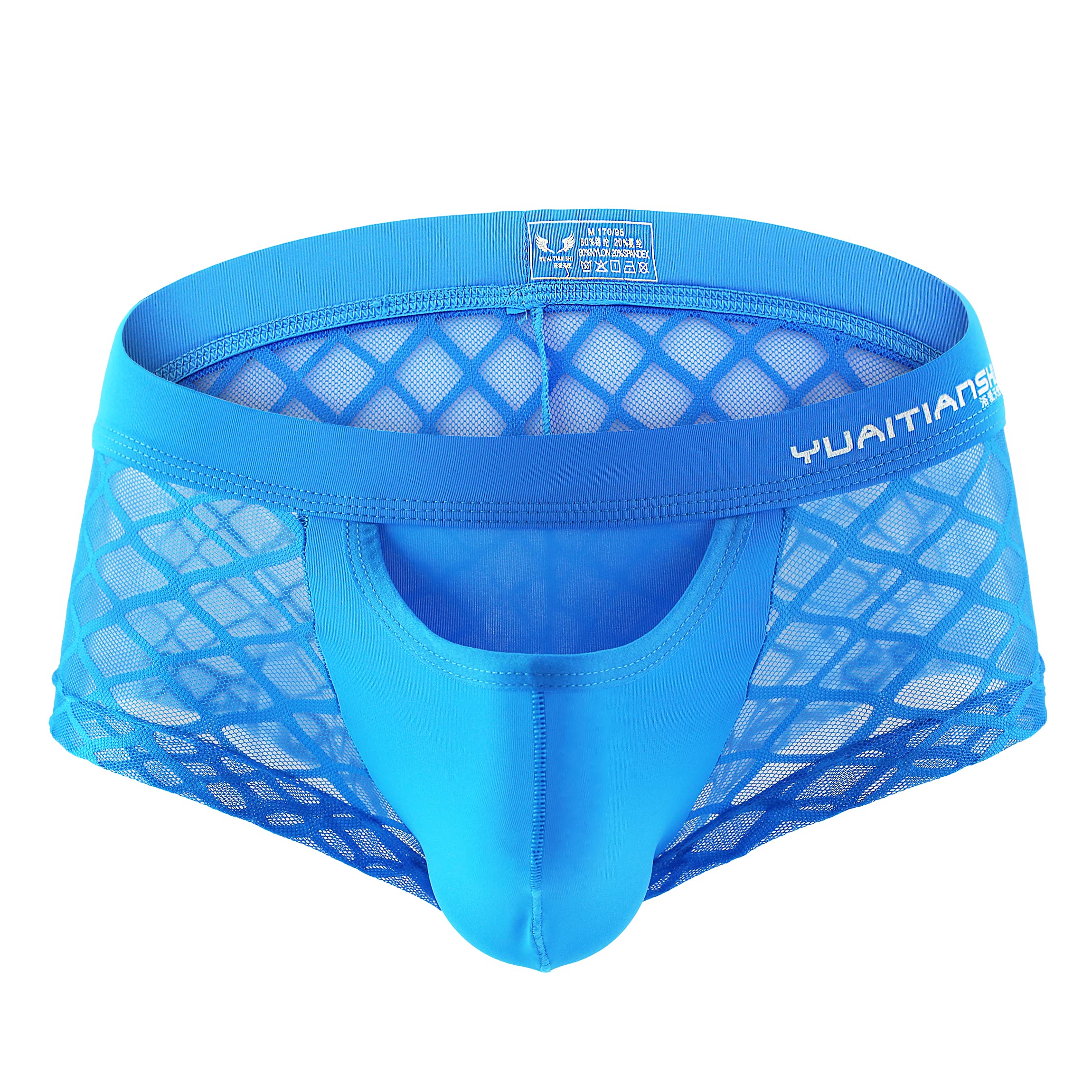 EvankinMen's See Through Sexy Boxer Briefs Underwear Male Mesh Pants Lingerie Bikini Underwearpants