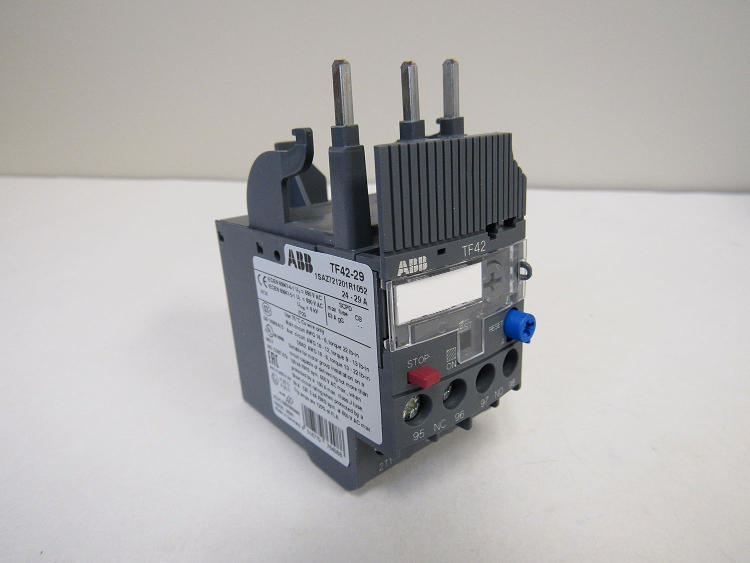 ABB TF42-29 24.0 - 29.0 Amp, IEC, Overload Relay