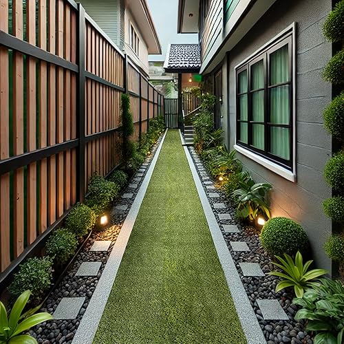 Miniatura 18 de MSI Alfombra de césped artificial de 1.496 in de grosor para exteriores, césped artificial para perros, césped artificial, césped para mascotas,