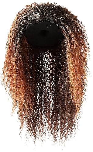 Miniatura 6 de Peluca sintética Freetress con gorra con cuerda, estilo Milán, largo, 1B 1b,1,4,Marrón oscuro