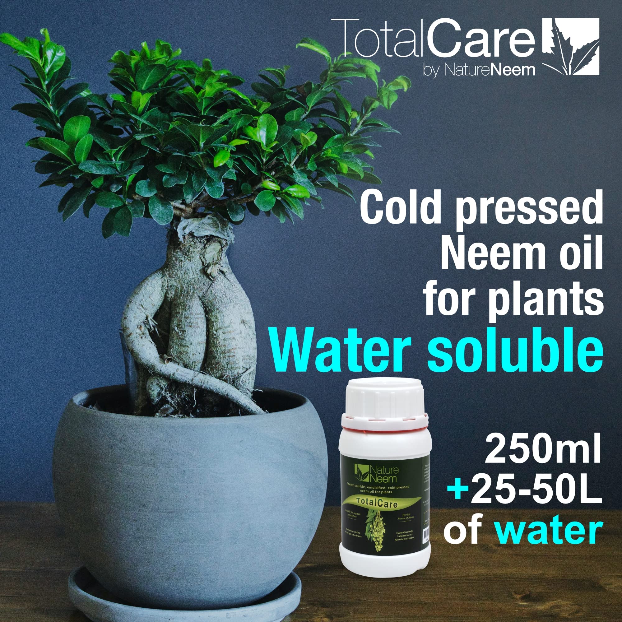 Huile de neem hydrosoluble pour plants - 500 ml