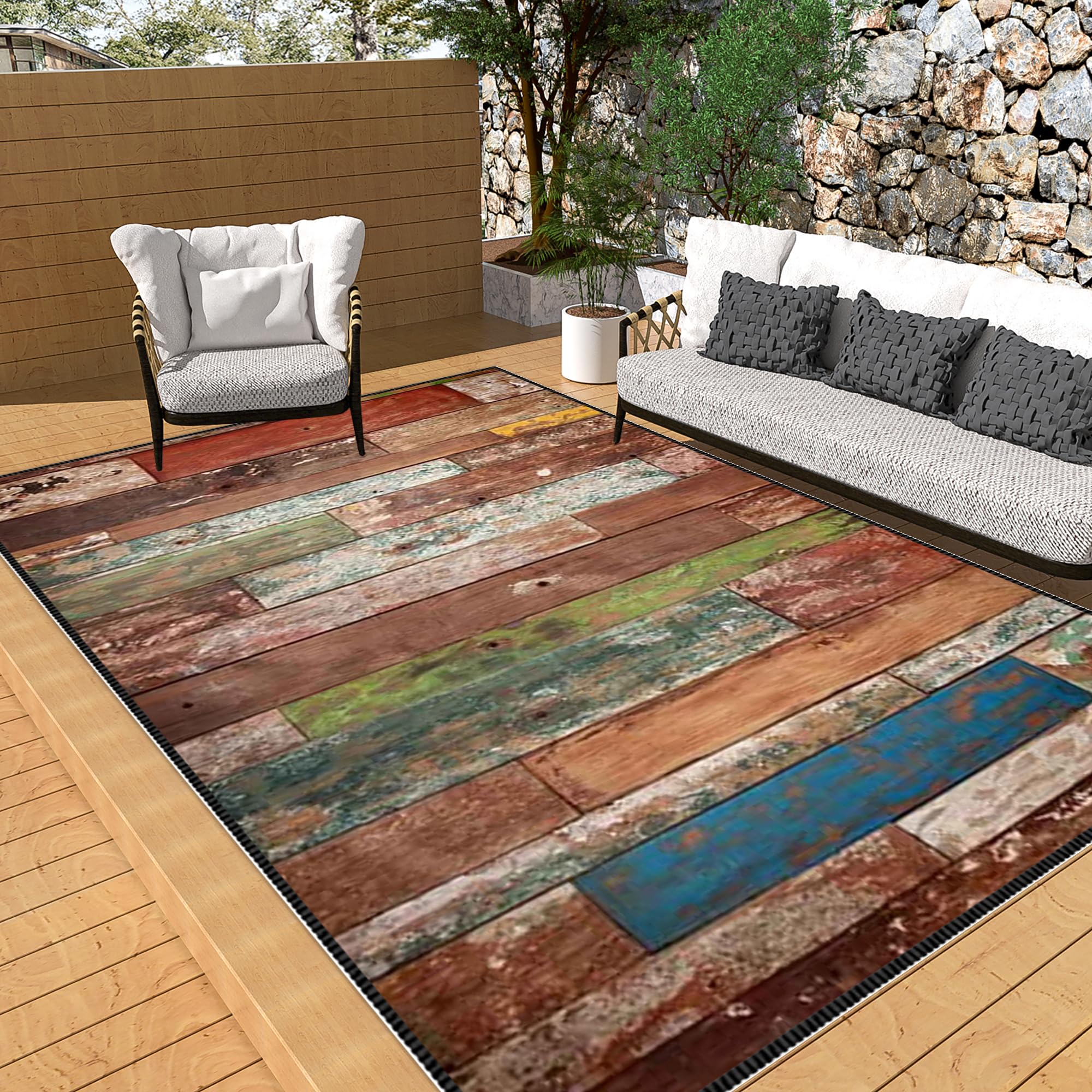Tapis de chambre enfant et salon doux avec dossier antidérapant 200 x 290 cm