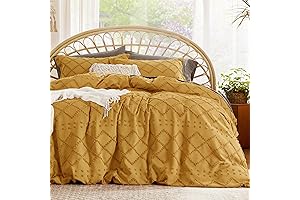 Mustard Bedding Boho Duvet Cover Queen