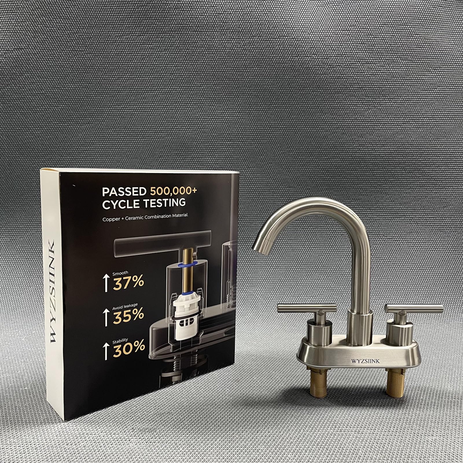 Zqfhsx Silver Kitchen Taps 2 Hole Bridge Mixer Tap Sink Chrome Dual Lever Two Deck Mounted Traditional Brass Faucet 360° Swivel Spout ﻿