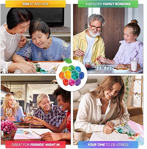 Miniatura 4 de Opalberry Pintura por números para adultos, lienzo de 16 x 20 pulgadas, kits de pintura para adultos por números en lienzo, pintura por números para