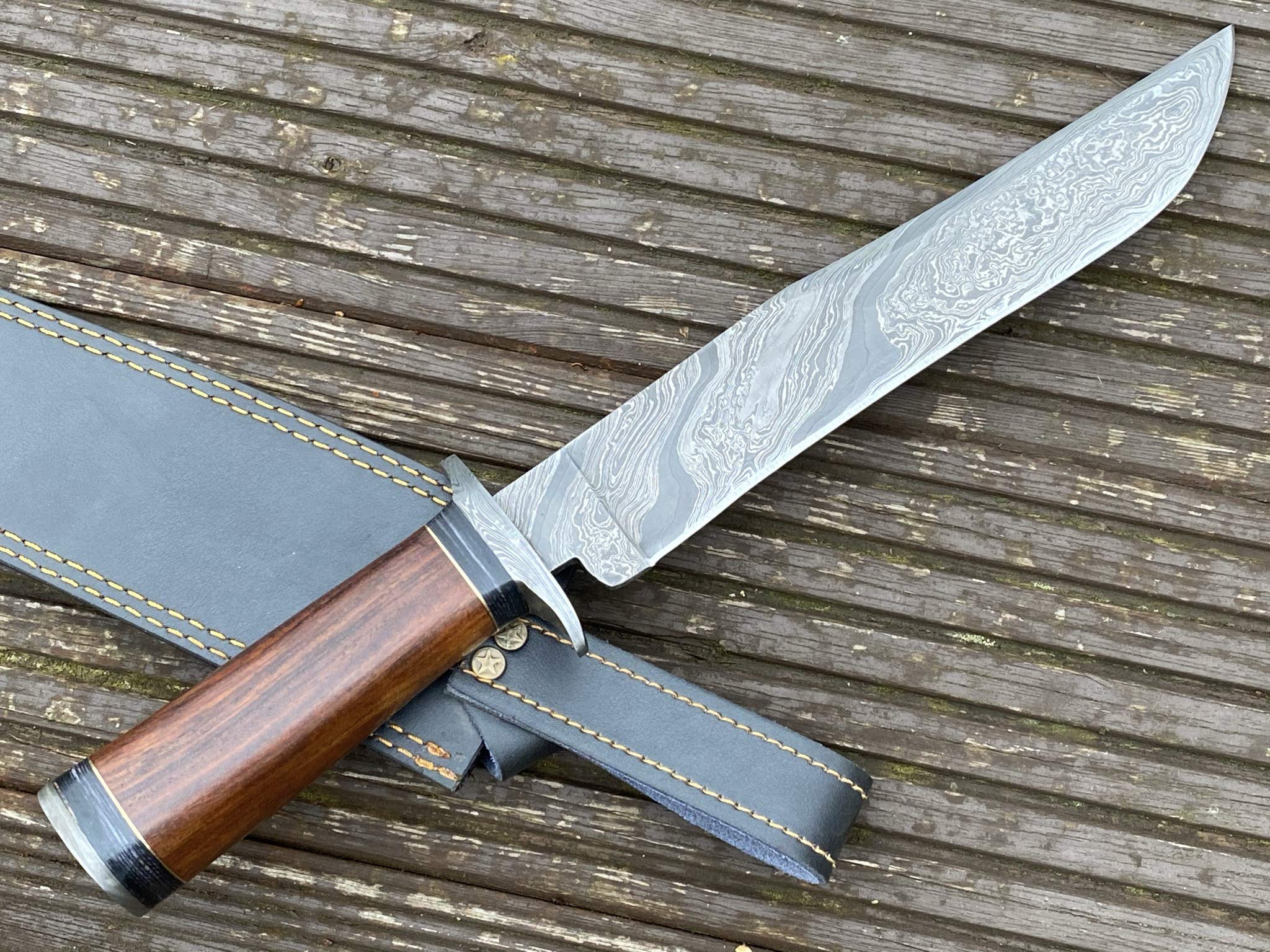 Perkin Coltello da Caccia Damasco Lame e Coltelli - BEK99