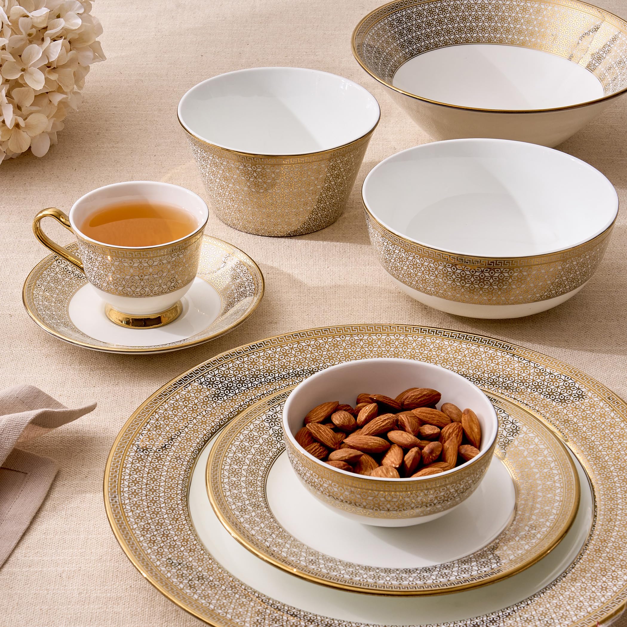  DYNASTY 大皿（BONE CHINA 約27cm） ４枚 Buy Home Centre |Midas Classic Bone China Printed Side Plate