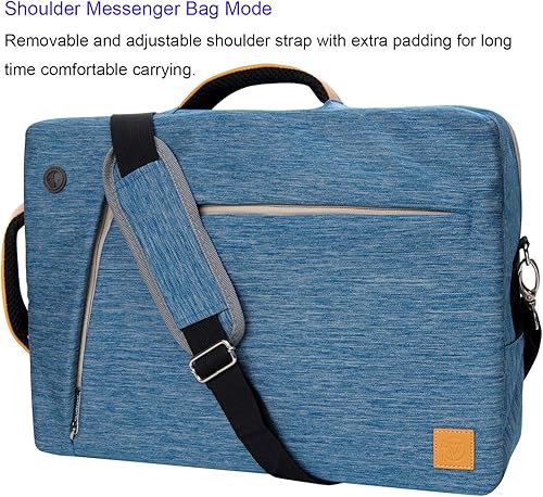 Miniatura 5 de Bolso de hombro para portátil de 10,1 a 12,5 pulgadas Maletín de negocios Bolsa de computadora, Azul