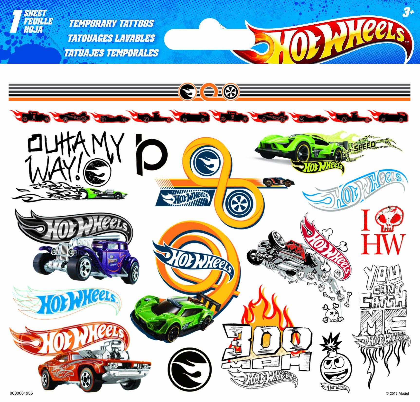 Sandylion ホットウィール タトゥーシール