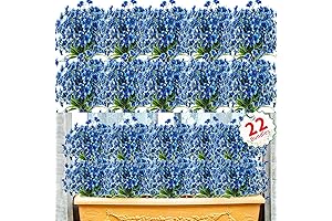 Artificial Flowers Outdoor, 22 Bundles UV Resistant Faux Flowers