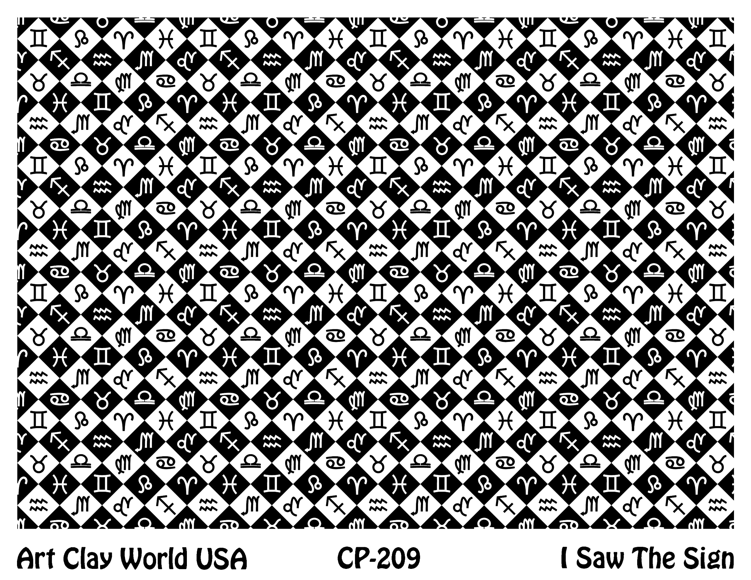 Low Relief Texture Plate I Saw The Sign Design - 1 Pc.