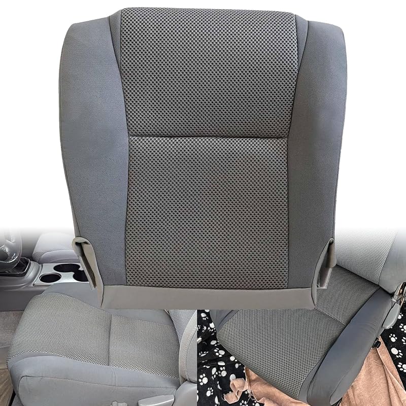 Capa de Reposição Inferior do Banco Dianteiro em Tecido Cinza GXARTS para Toyota Tacoma 2009 a 2015, Lado do Motorista ou Passageiro