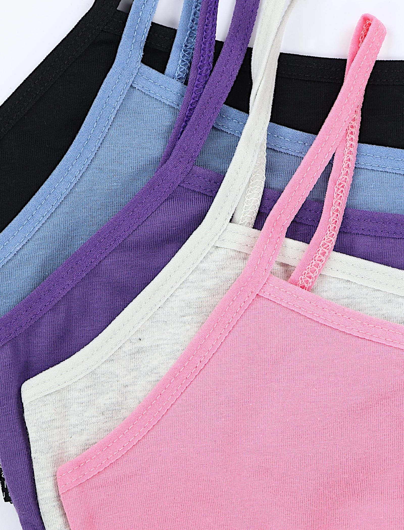 TupTam Reggiseno Top da Ragazza Spalline Sottili Pacco da 5