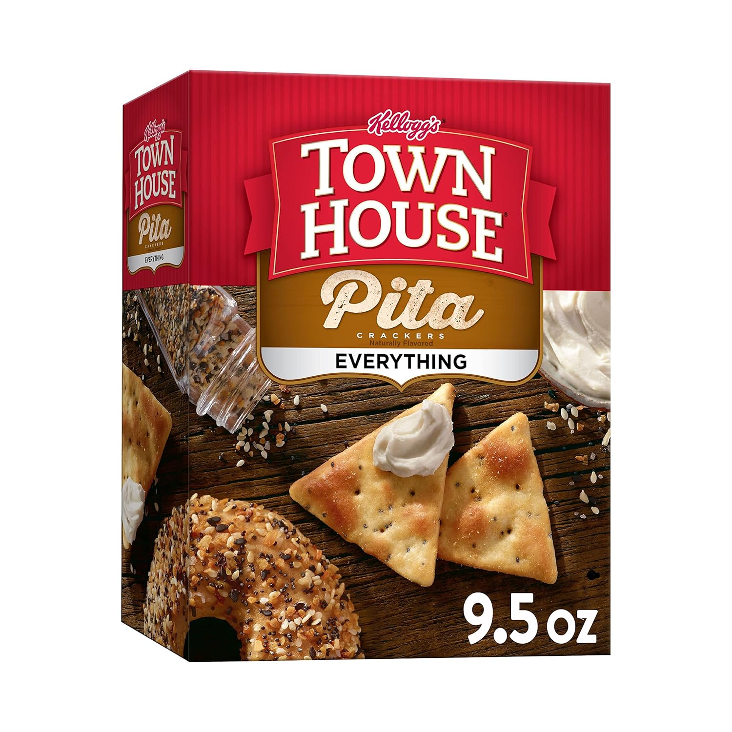 Town House Pita Oven Baked Crackers, Party Snacks