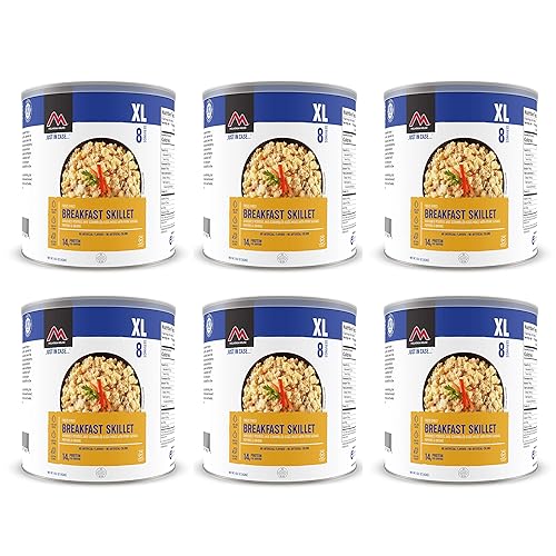 Mountain House - Sartén de desayuno liofilizado #10 para caza, camping, mochilero, alimentos respaldados por una supervivencia de sabor de 30 años y