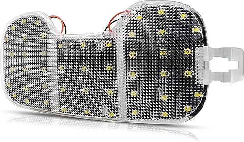 Miniatura 1 de D-Lumina Cubierta de luz interior de techo transparente con PCB LED blanco para Dodge Dakota 2004-2011 y Dodge Durango 2004-2008, kit de lámpara de