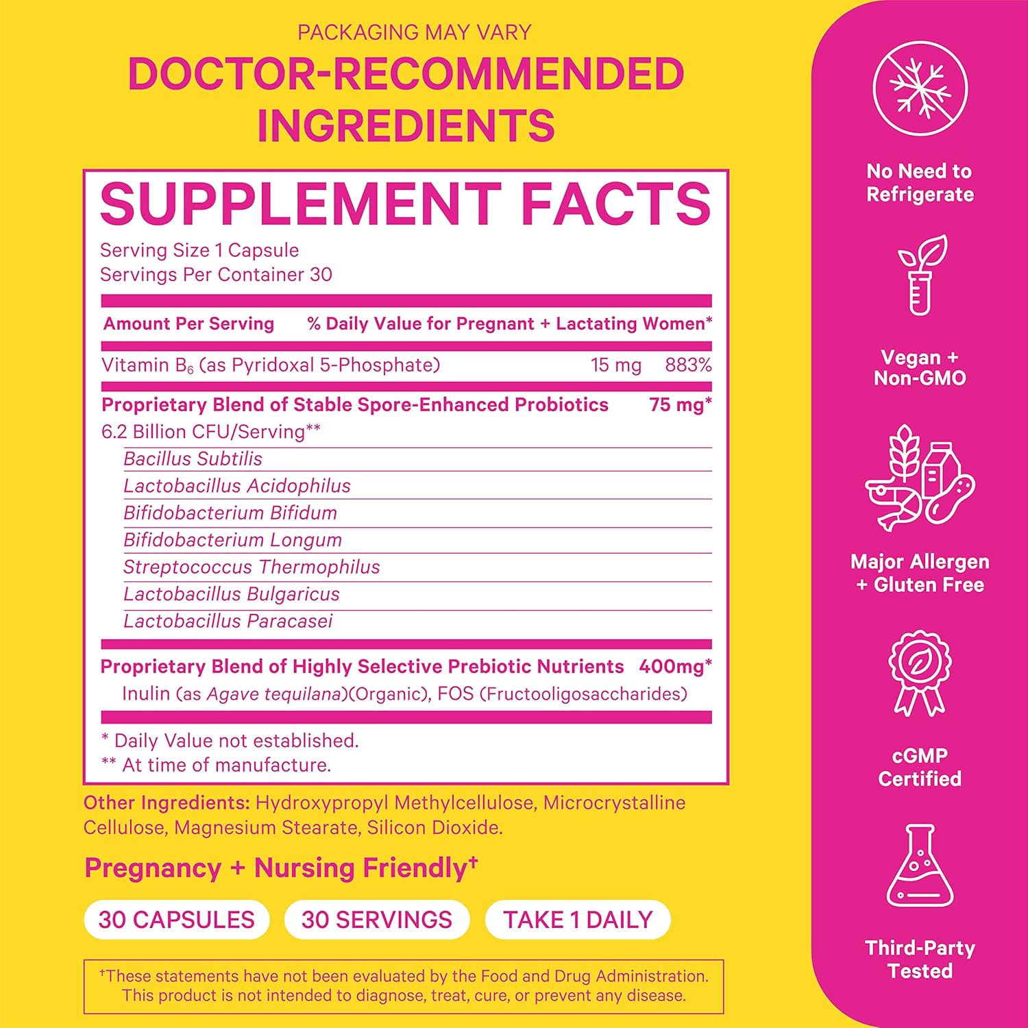 Buy Pink Stork Prenatal Probiotic Prenatal Vitamin Probiotics for