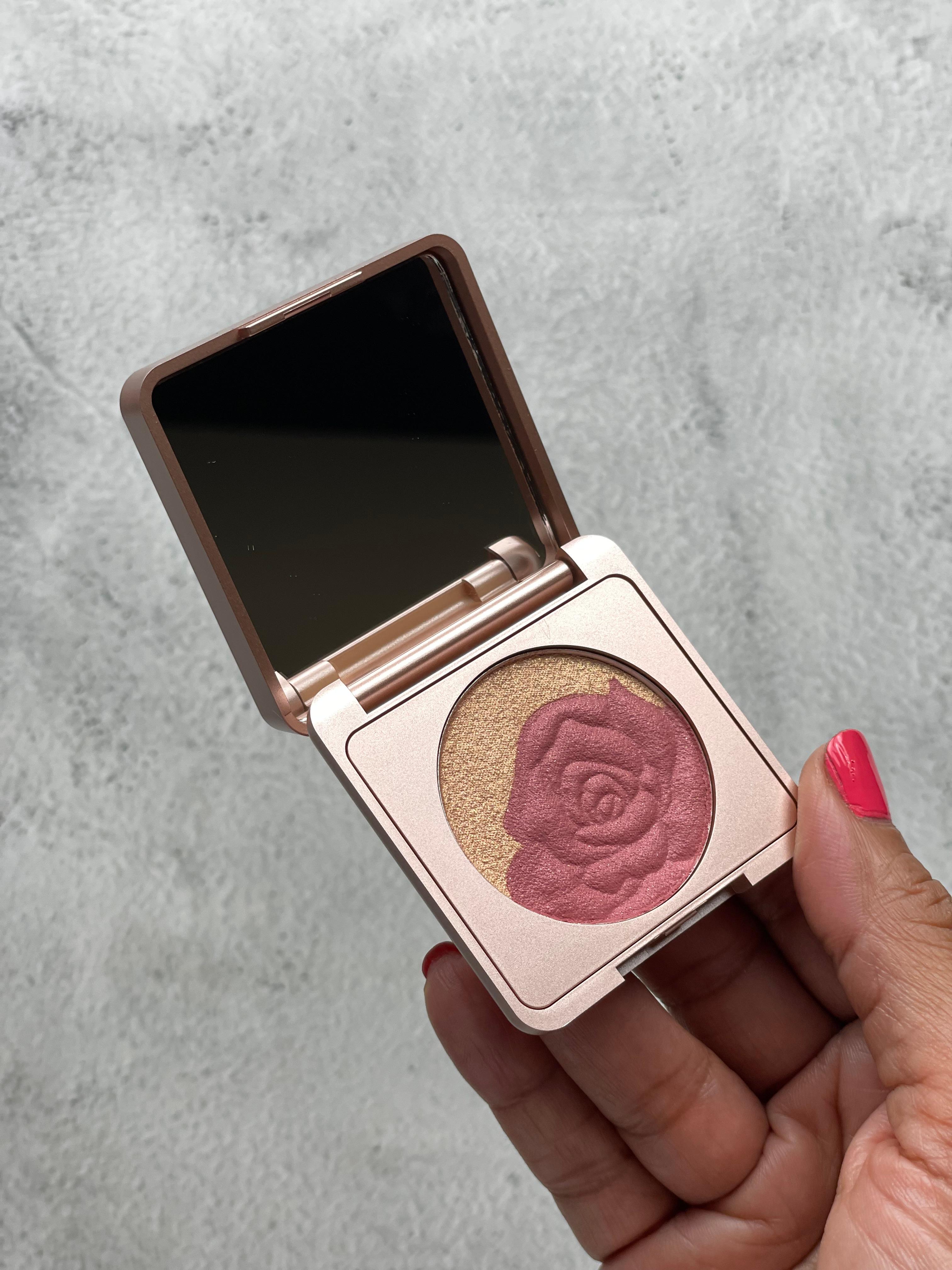 floral dew care cream-to-powder blush (10 tipsy rose)