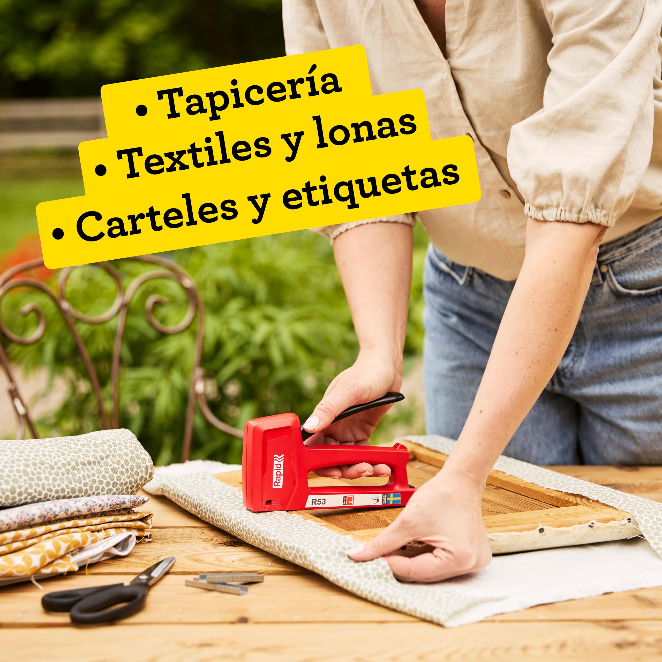 Rapid 5001747 – Grapadora R53 Manual Ligera Con 1080 Grapas Nº53 | Diseño resistente, carga rápida y grapado estable para oficina, comercio o uso profesional