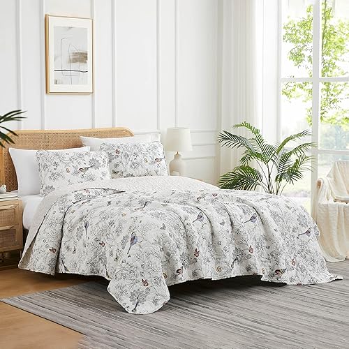 Miniatura 23 de Southshore Fine Living, Inc. Juego de ropa de cama acolchado de gran tamaño ligero, tela prelavada, colcha cubrecama suave de 2 piezas con una funda