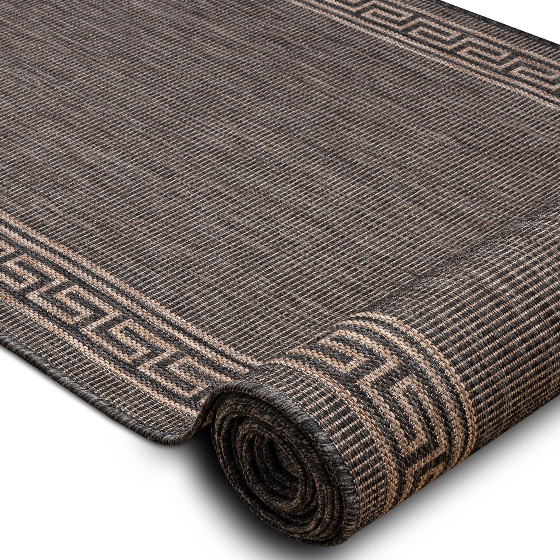 rugsx Tapis de Couloir SION 20446 Cuisine terrasse Natural Beige 120x380 cm