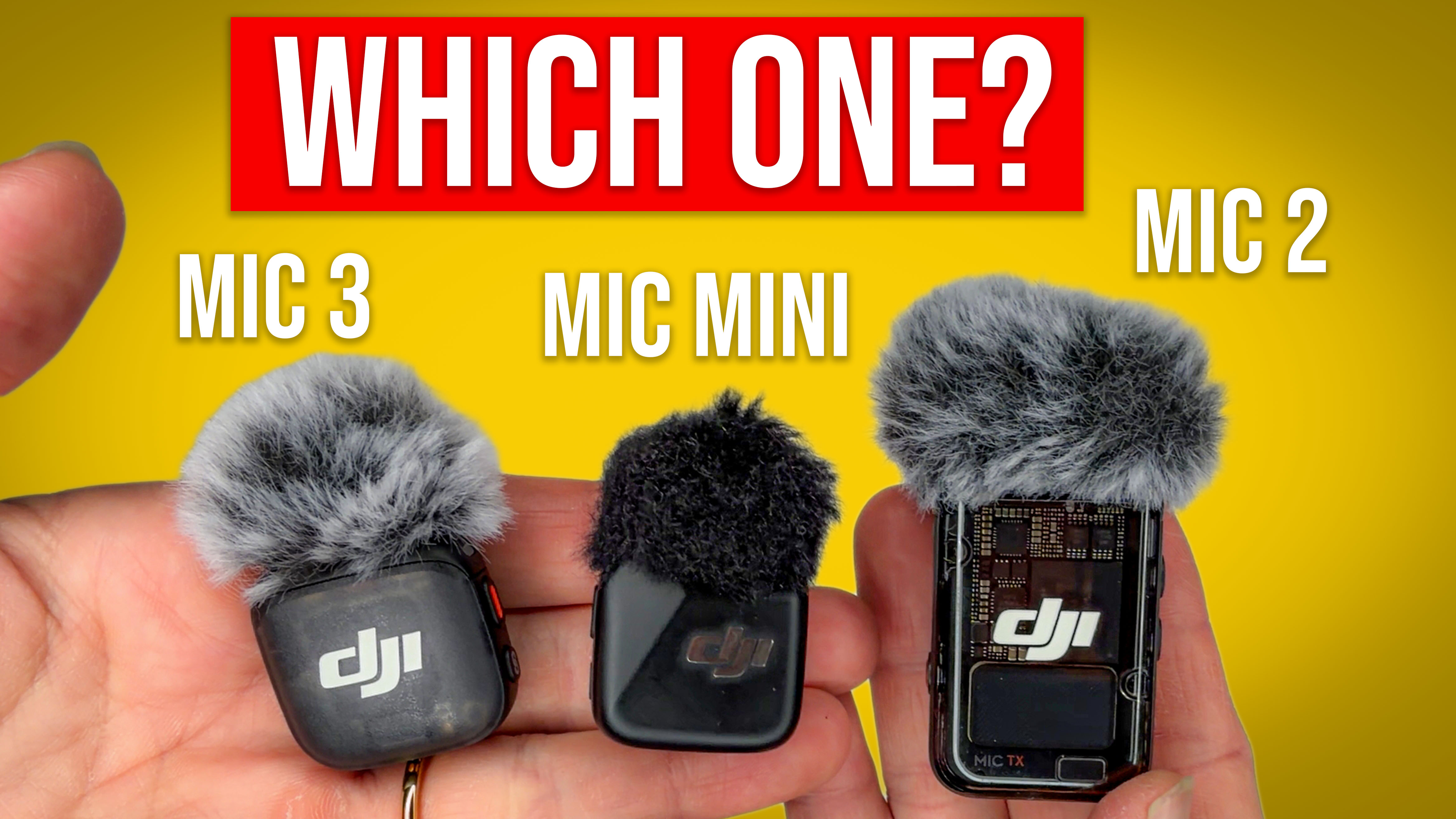 Watch DJI Mic 3 vs Mic Mini vs Mic 2 - Which to Buy? on Amazon Live