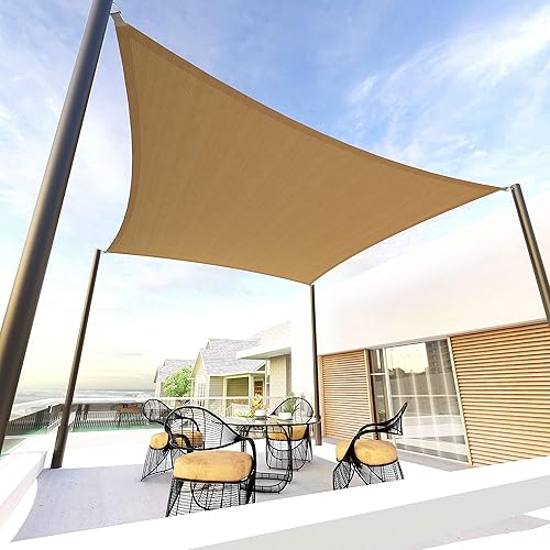 Tronssien - Toldo rectangular, 95 % de bloqueo UV, carpa para patio y jardín exterior, actividades de patio