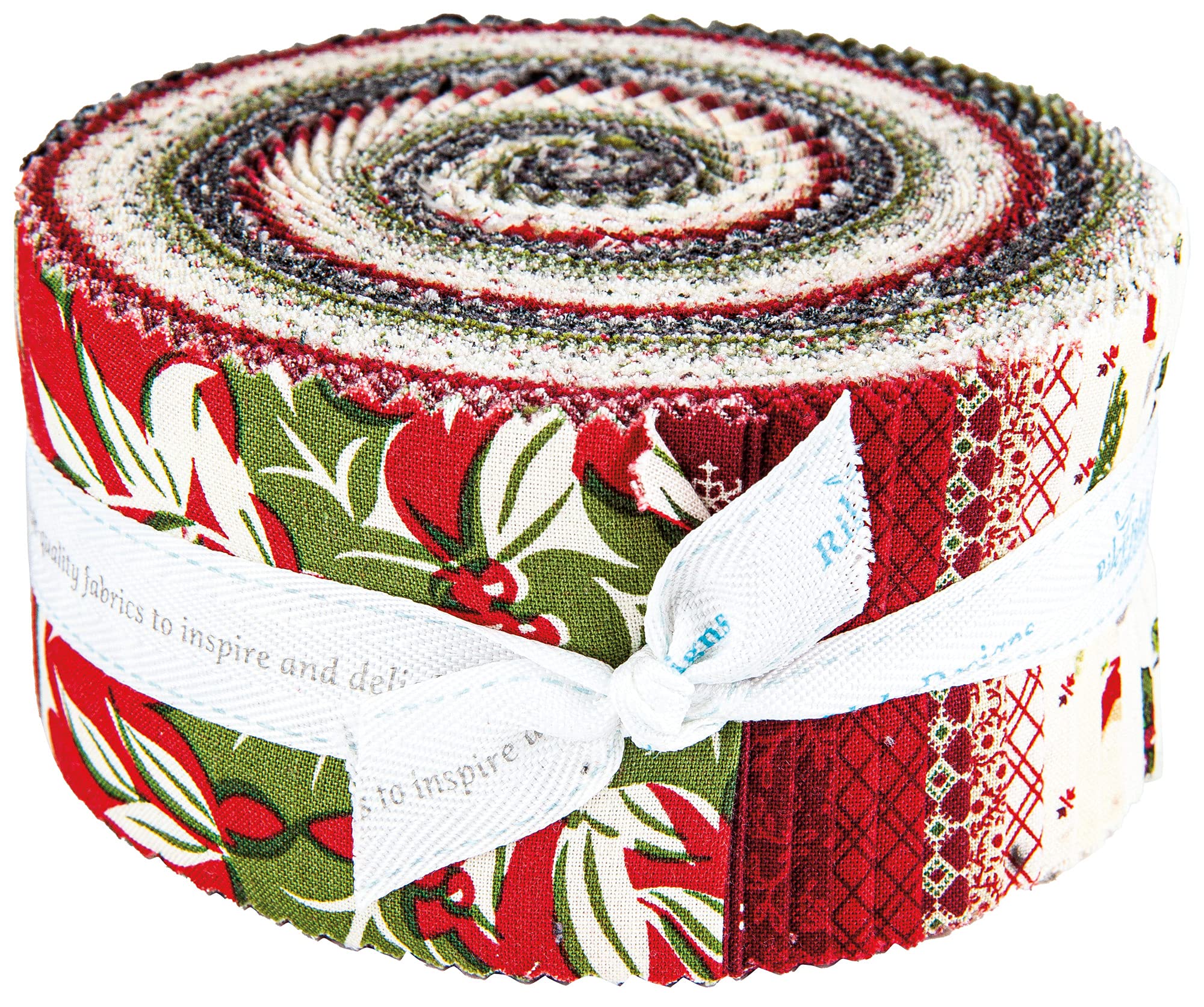 Riley Blake Designs Riley Blake Christmas at Buttermilk Acres 2.5'' Rolie Polie 40pcs, Multi Yard