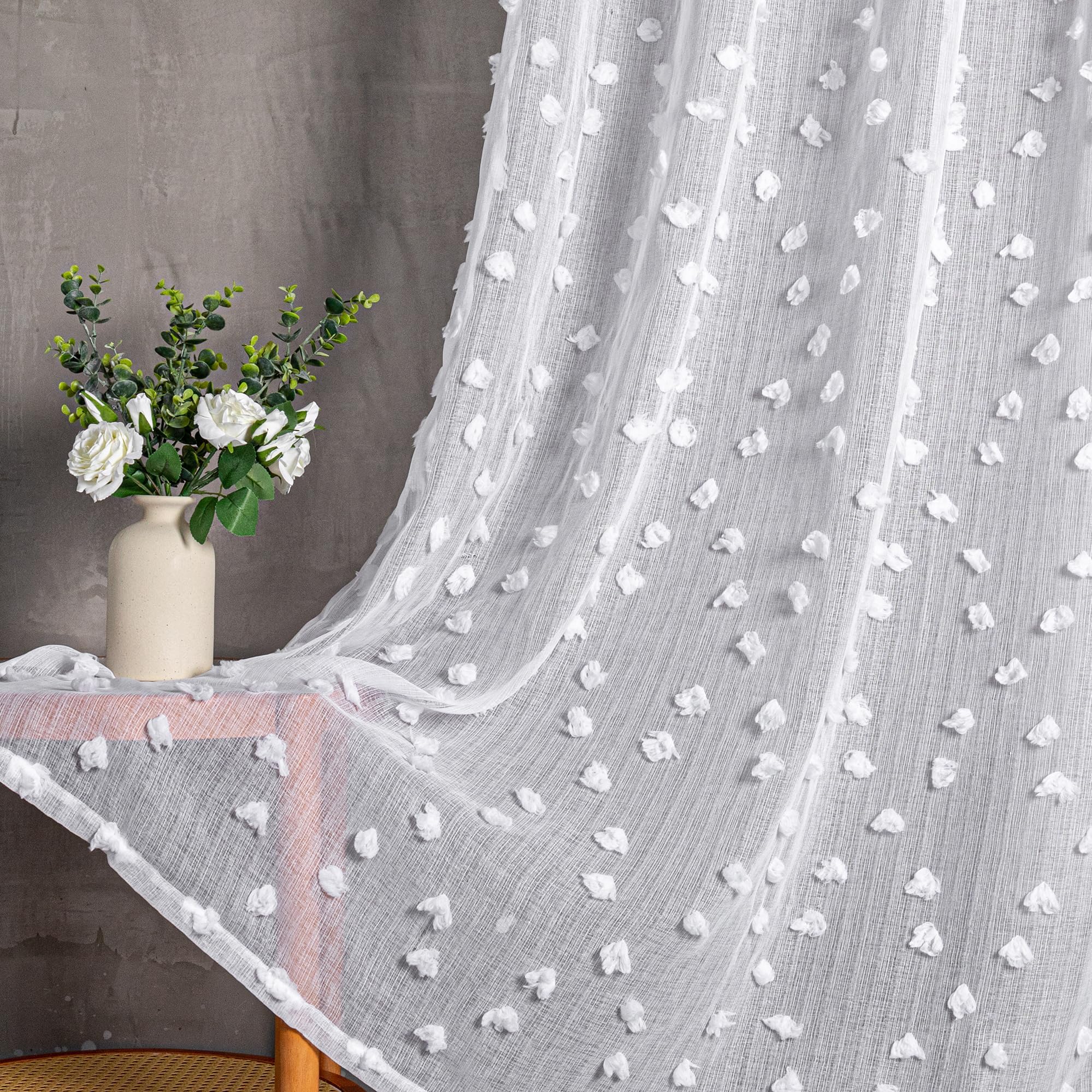 Transparente Vorhänge Mit Ösen – 2er Set, 225 Cm X 140 Cm, Luftig & Elegant Für Wohnzimmer & Schlafzimmer