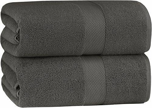 COTTON CRAFT Hotel Spa - Juego de 2 toallas de baño de lujo, extra grandes, 40 x 80 pulgadas, peso pesado de 700 GSM, 2 capas, algodón hilado en