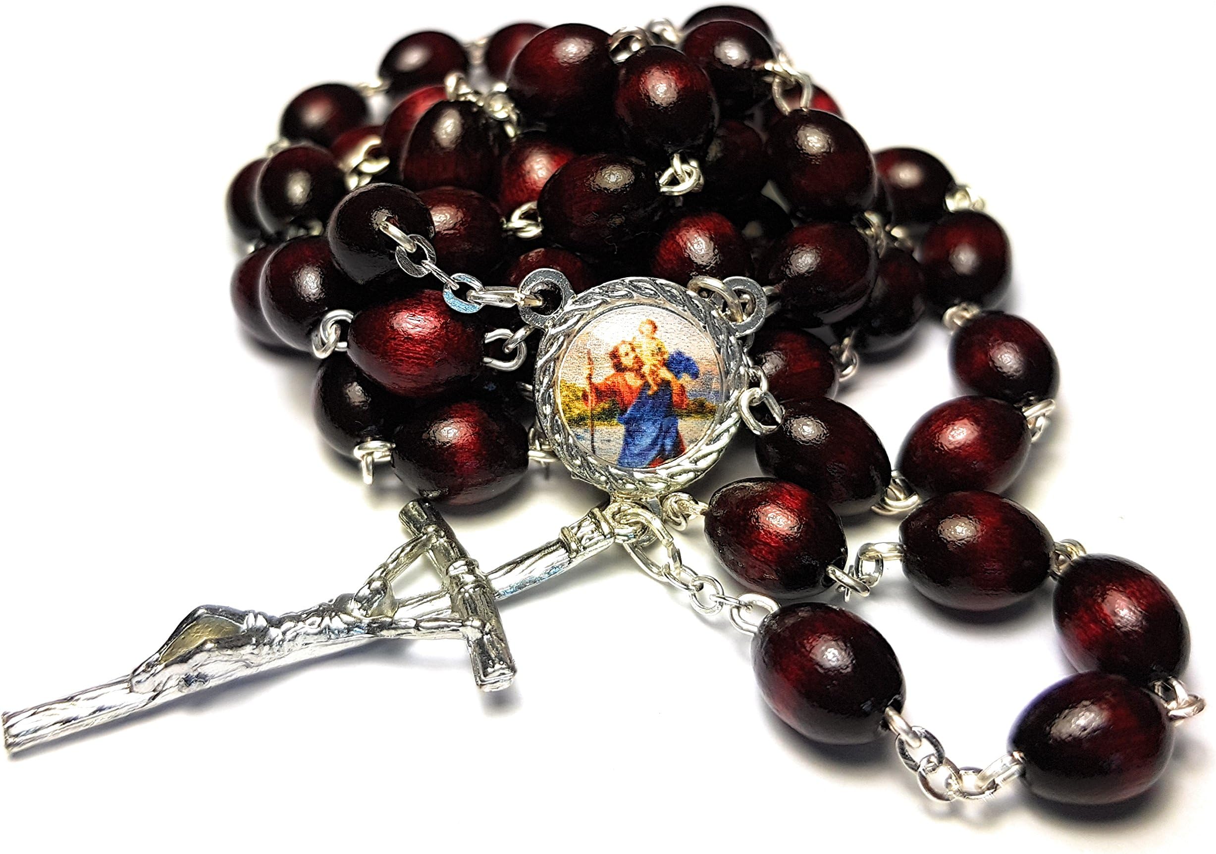 Relic RosariesRelic Rosary 3rd Class of Saint Christopher Bachelors, Transportation, Drivers, Sailors, Traveling, Surfing, Storms Cristóbal de Licia San Cristóbal